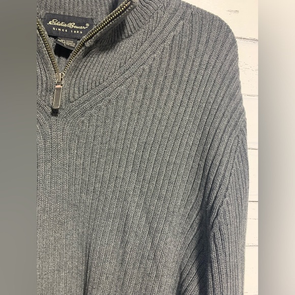 Eddie Bauer Men’s Sweater Pullover - Gray, Size L - Picture 5 of 12
